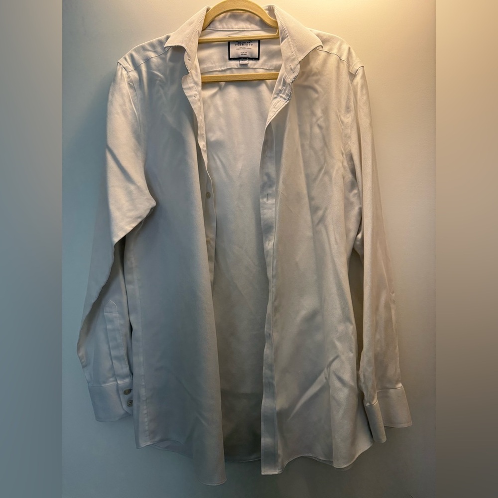 Charles Tyrwhitt White Slim Fit Shirt